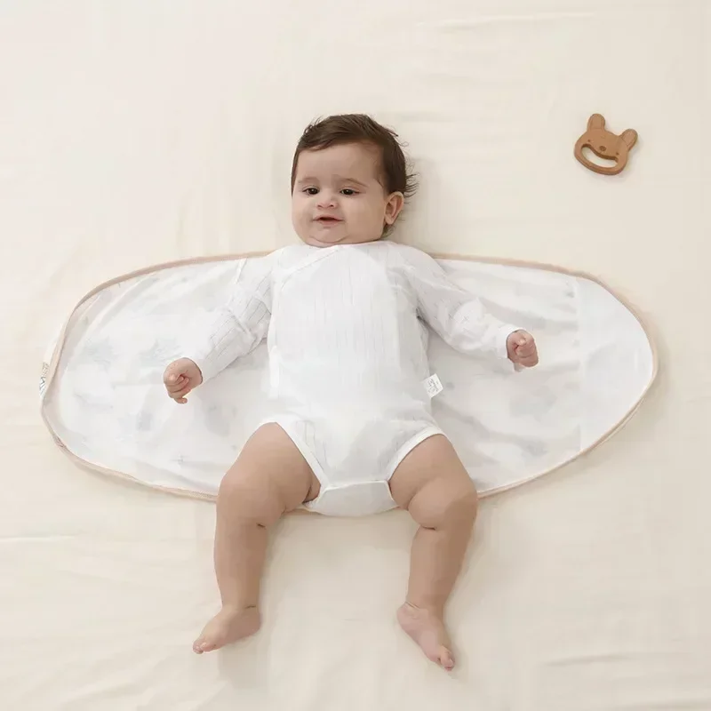 Couverture bebe personnalisee – emmaillotage été