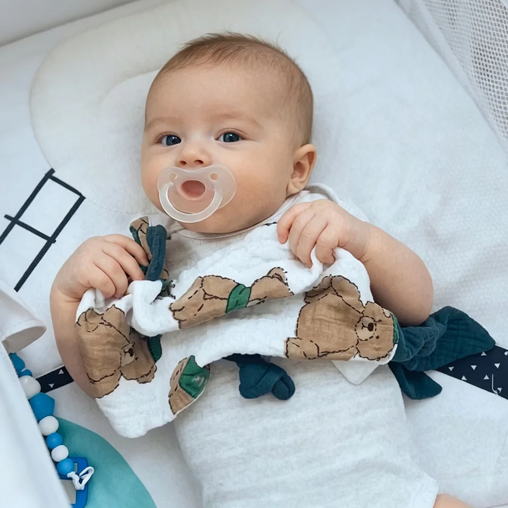 Couverture bebe personnalisee – doudou lapin mousseline